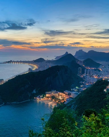 Río de Janeiro al atardecer